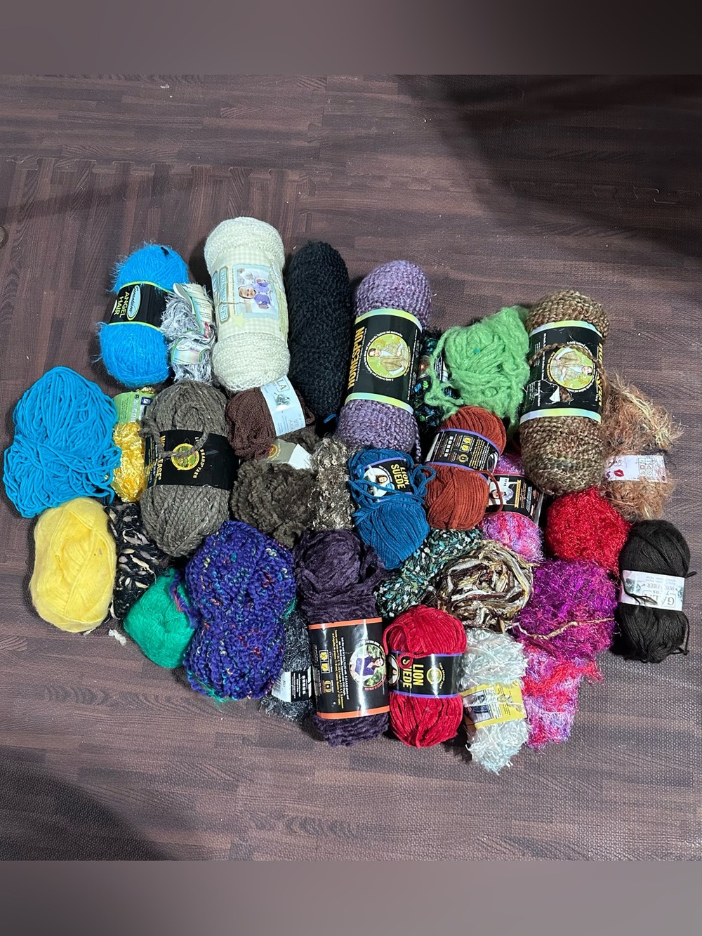 Large Yarn Lot – 30 Skeins & Partial Skeins